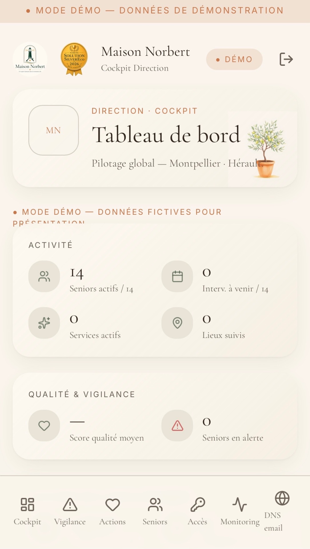 Cockpit direction — tableau de bord