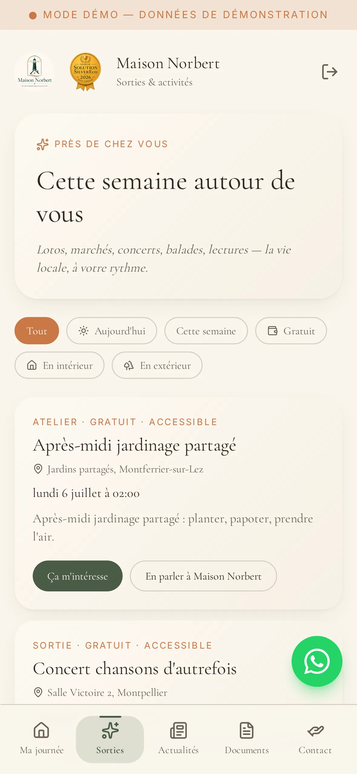 Sorties & activités près de chez vous